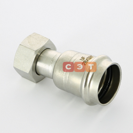 Муфта с накидной гайкой пресс нержавеющая  28 х  3/4"  UniFitt